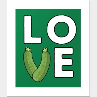 I Love Zucchini Zucchini Lover Posters and Art